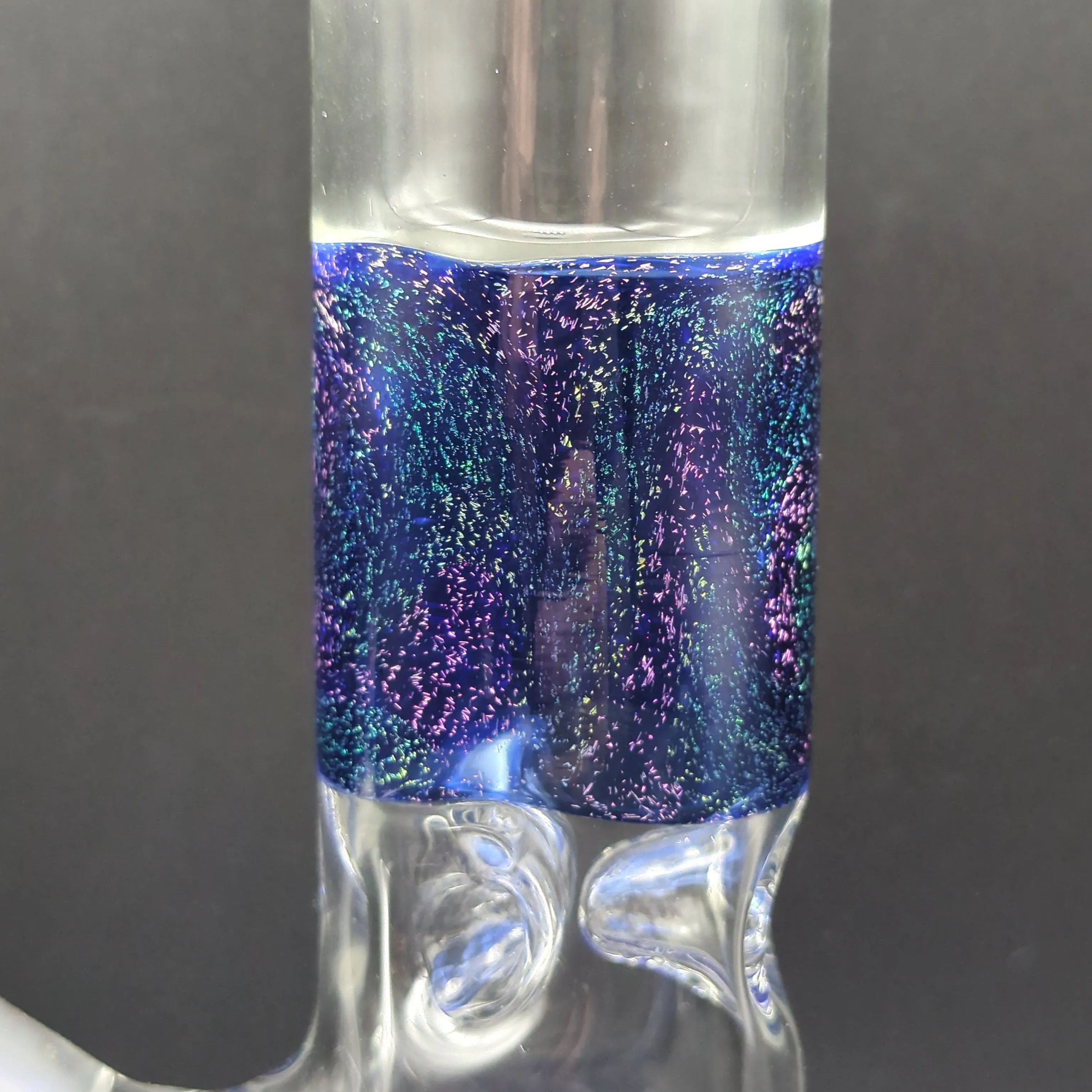 14 Blue Dichro Beaker - By Texas Hot Glass