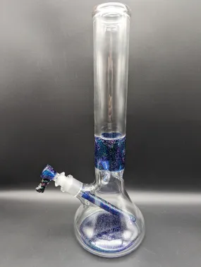 14 Blue Dichro Beaker - By Texas Hot Glass