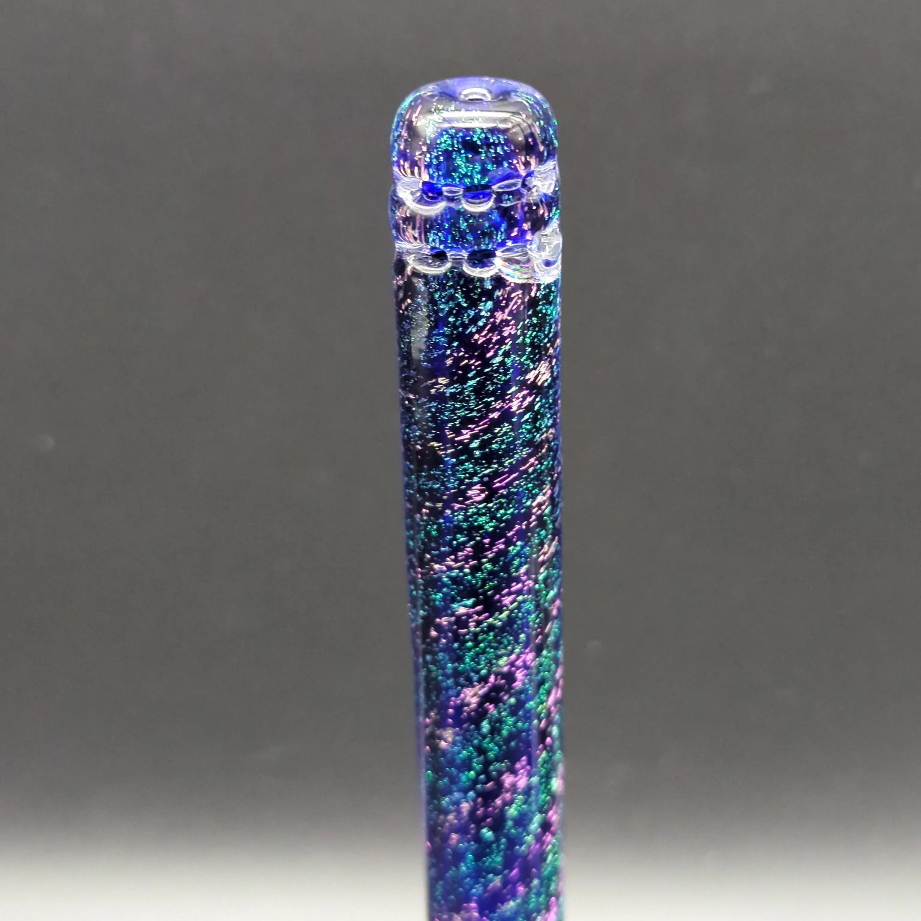 14 Blue Dichro Beaker - By Texas Hot Glass