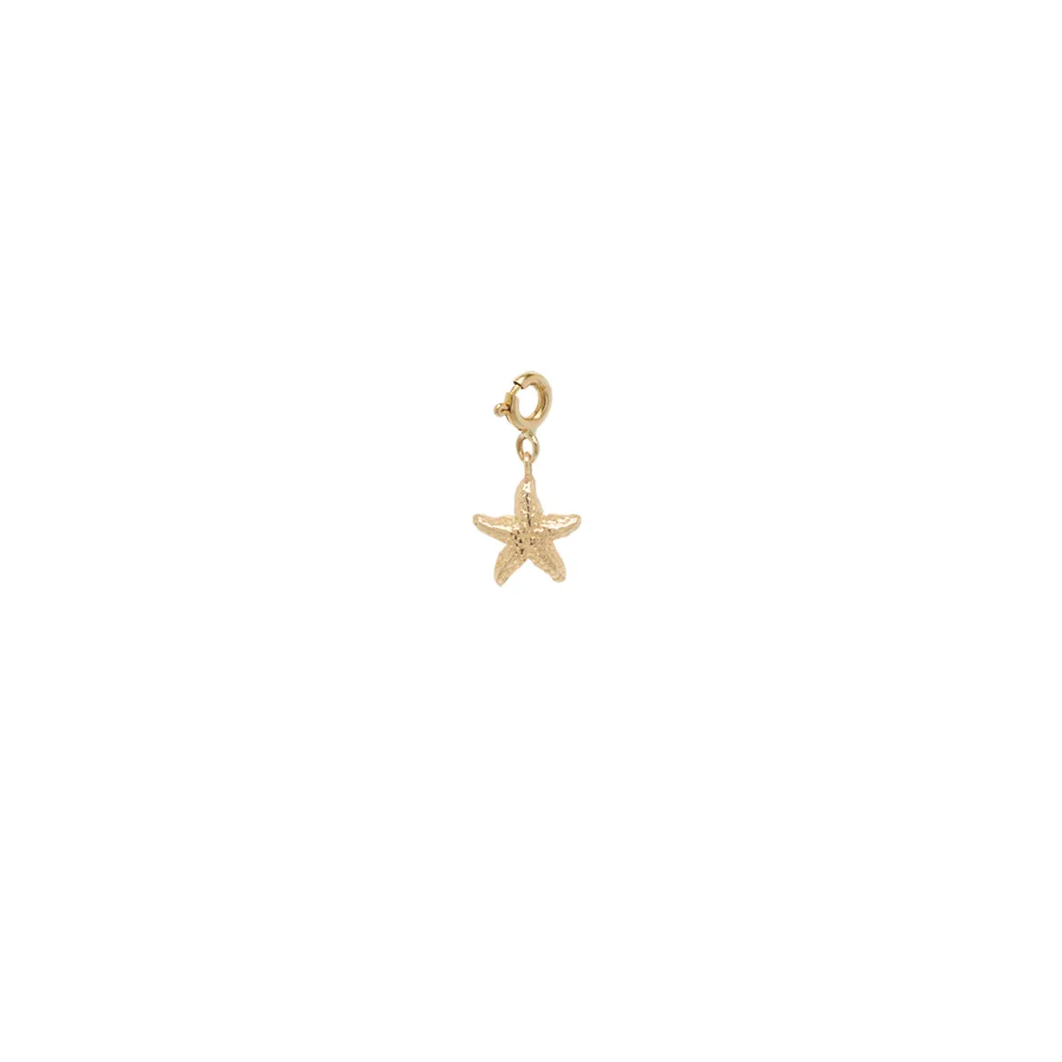 14k Single Starfish Charm