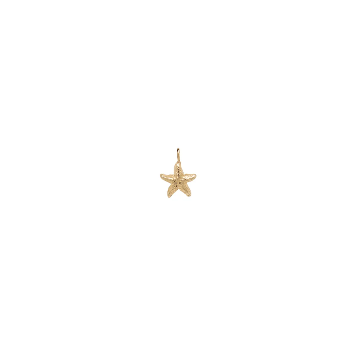 14k Single Starfish Charm