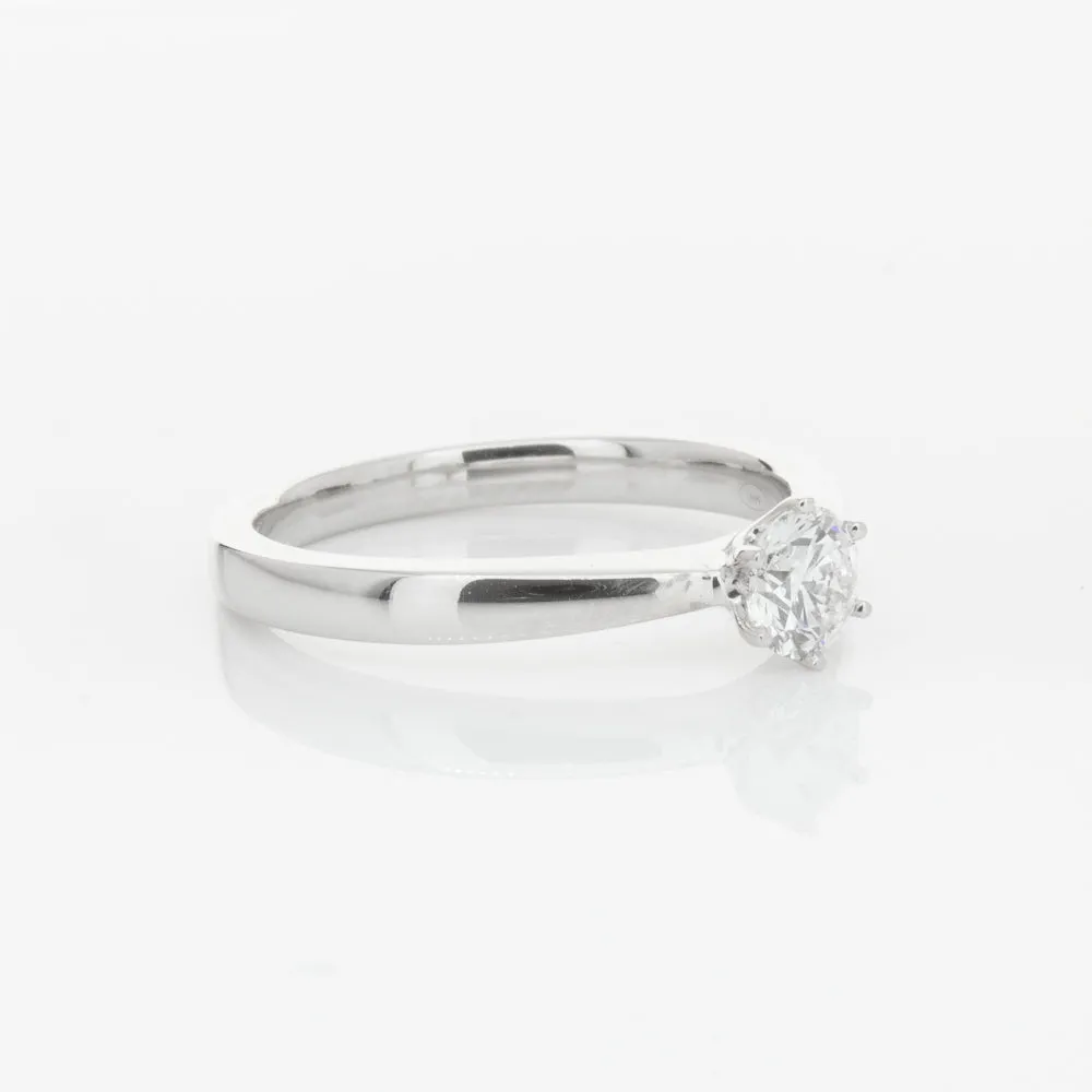 18ct White Gold .30ct Diamond Venetian Ring