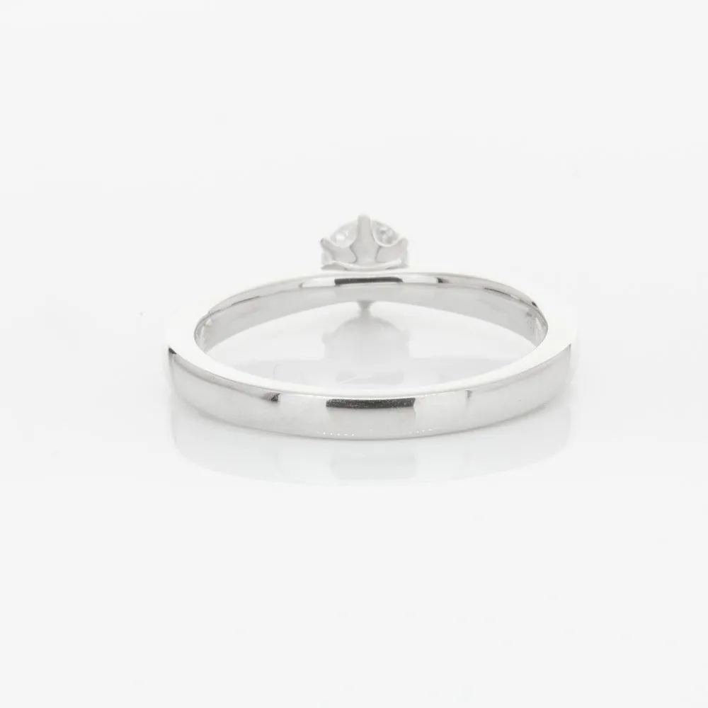 18ct White Gold .30ct Diamond Venetian Ring