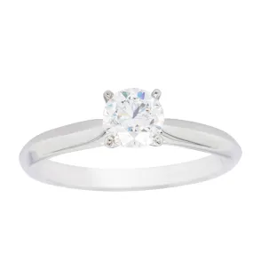 18ct White Gold .60ct Diamond Venetian Ring