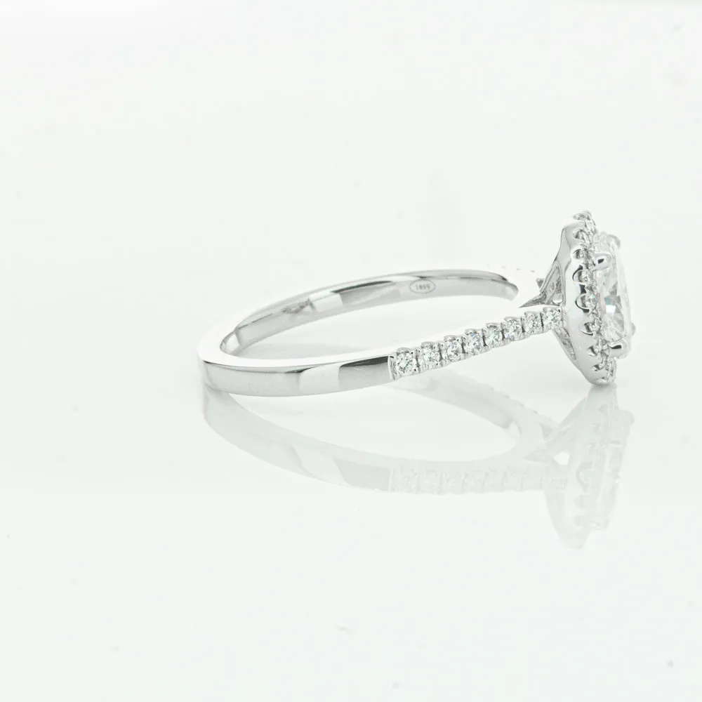 18ct White Gold .75ct Oval Cut Diamond Lola Ring