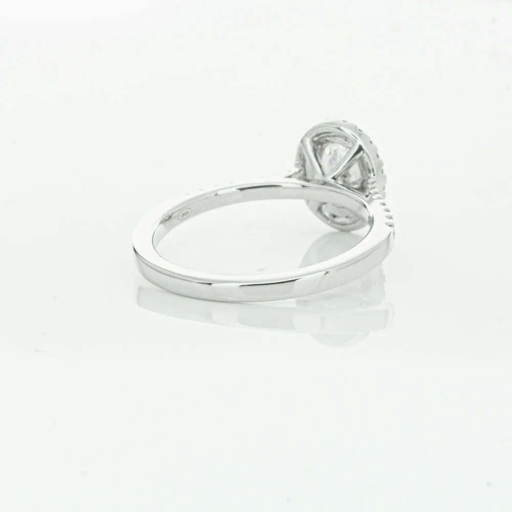 18ct White Gold .75ct Oval Cut Diamond Lola Ring