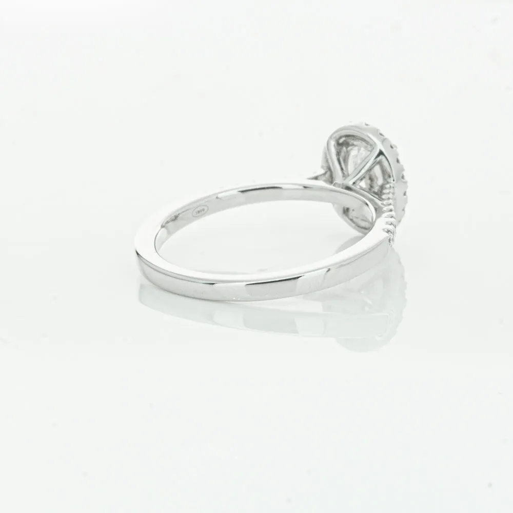 18ct White Gold .75ct Oval Cut Diamond Lola Ring