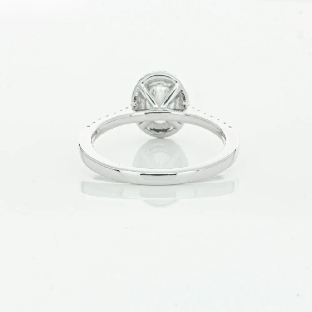 18ct White Gold .75ct Oval Cut Diamond Lola Ring