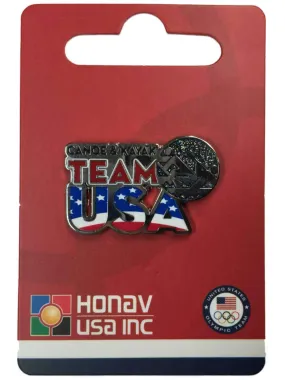 2020 Summer Olympics Tokyo Japan "Team USA" Canoe & Kayak Pictogram Lapel Pin