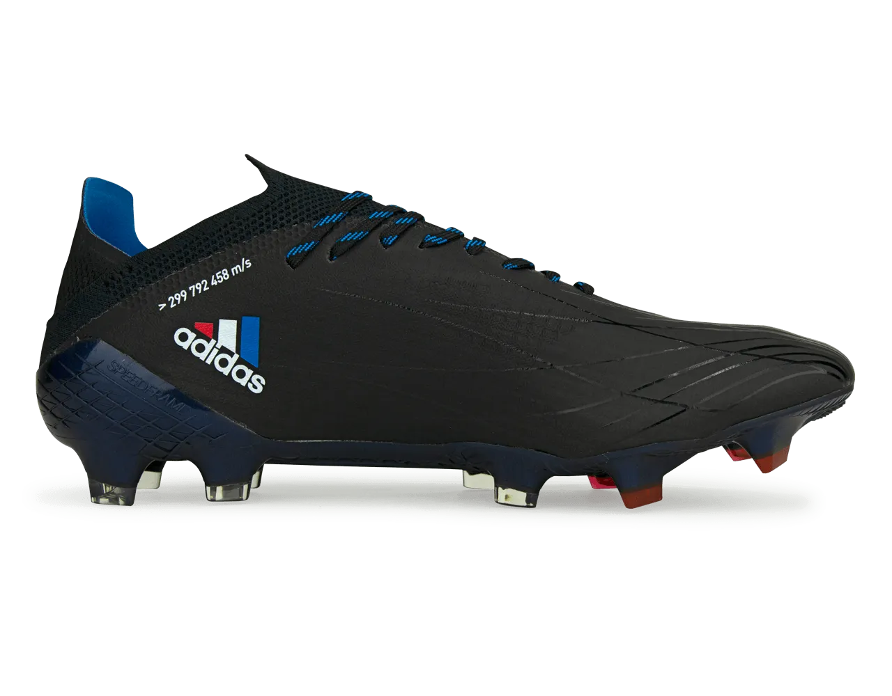 adidas Men's X Speedflow.1 FG Core Black/Vivid Red