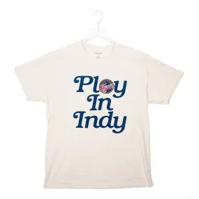 Adult Indiana Fever Play In Indiana T-shirt in Natural by KUR8TED