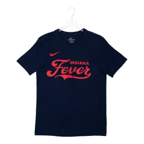 Adult Indiana Fever Wordmark Core Cotton Shirt in Navy by Nike