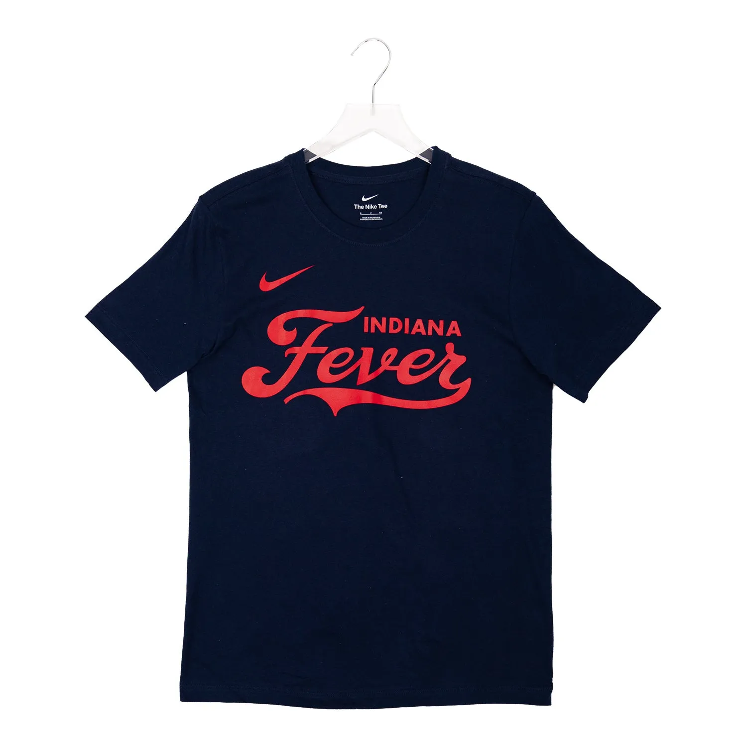 Adult Indiana Fever Wordmark Core Cotton Shirt in Navy by Nike