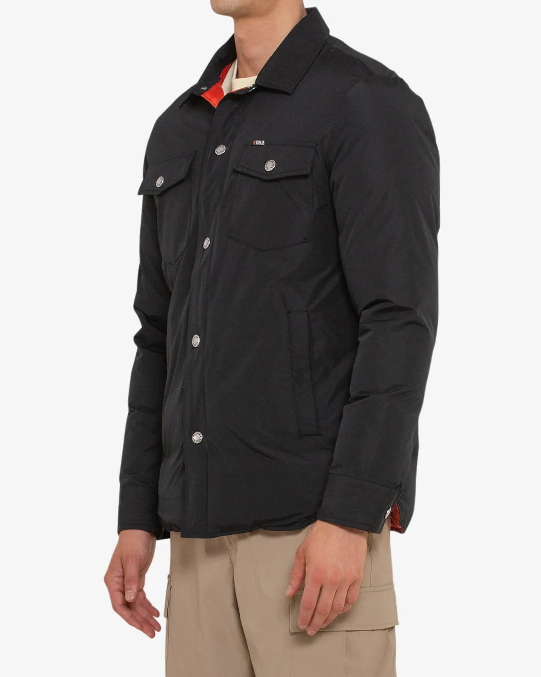 ALPINE PADDED OVERSHIRT - BLACK