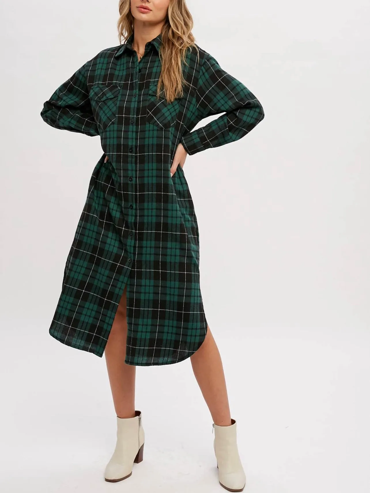 Aren't You Plaid Longline Shacket