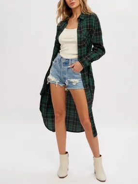 Aren't You Plaid Longline Shacket