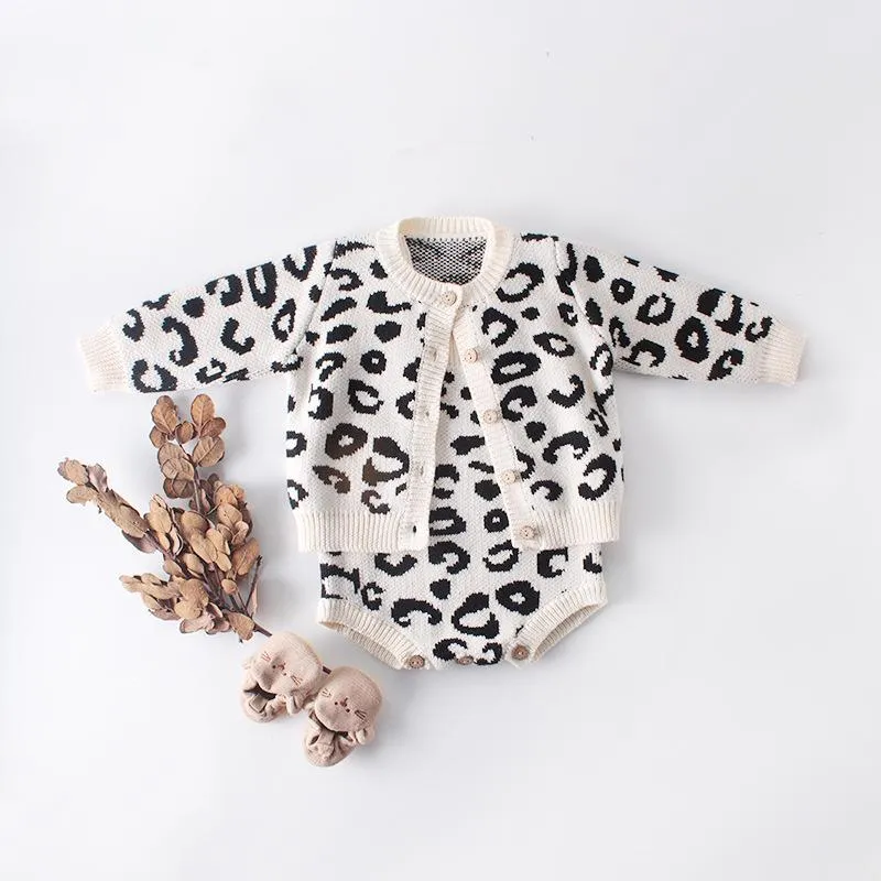 Baby Girl Leopard Knit Sweater