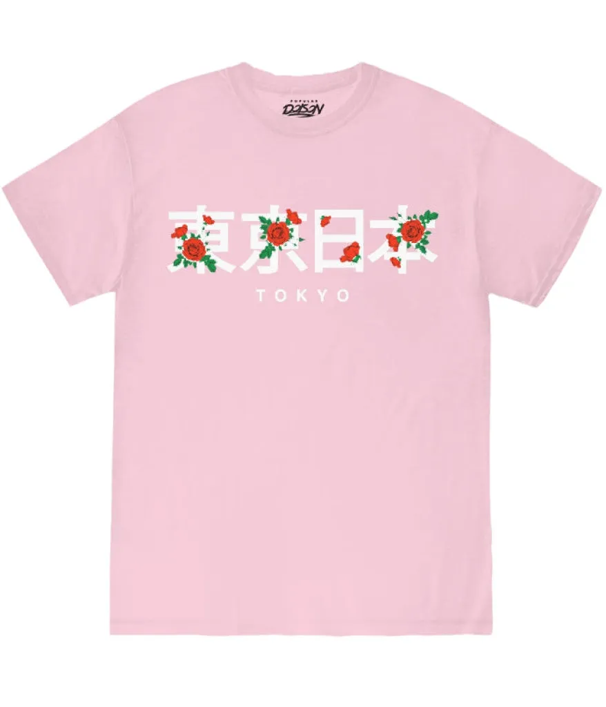 BIG SIZE TOKYO KANJI ROSE TEE