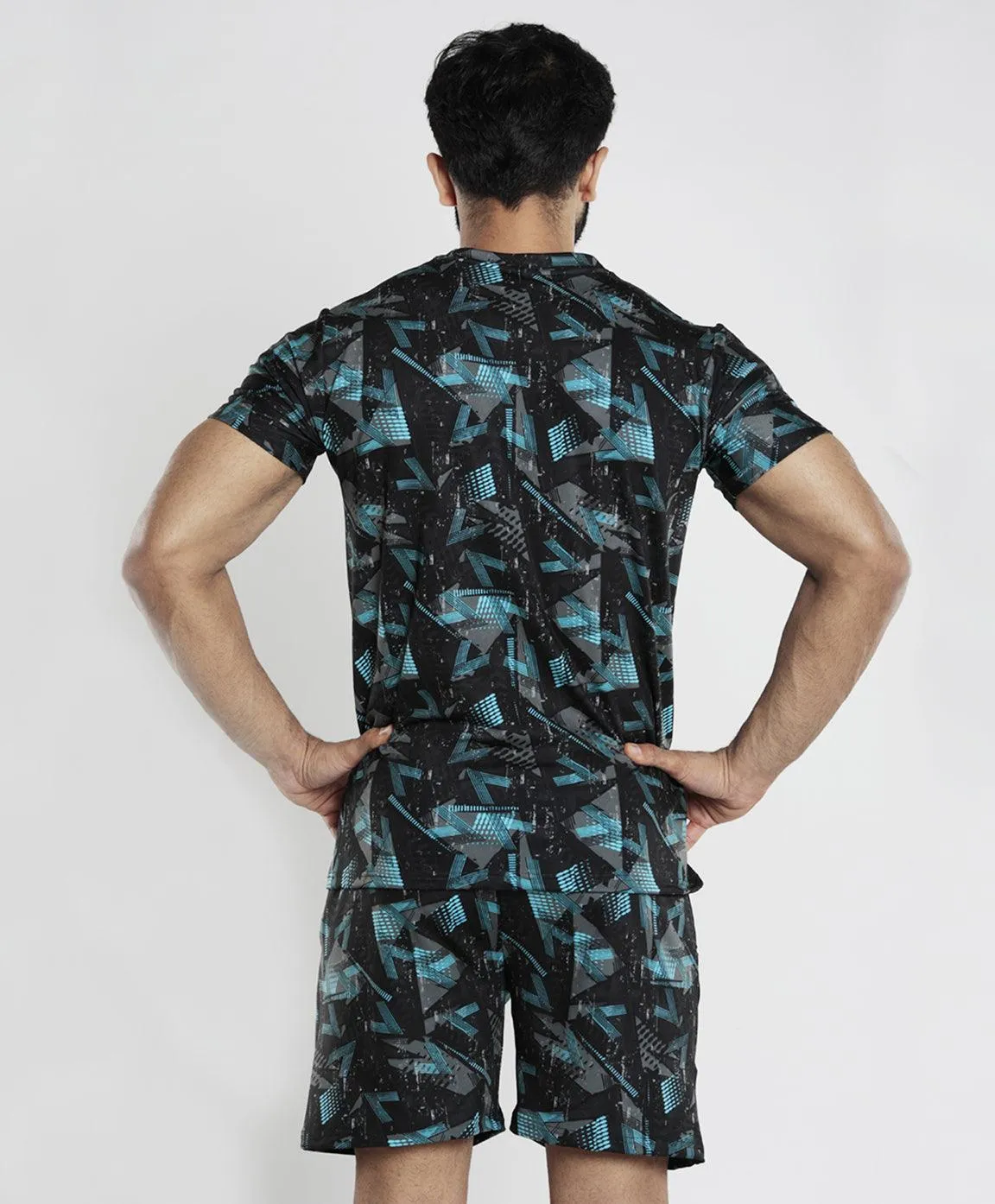 Bolt Blue Camo Tee (4 way stretch) - Sale