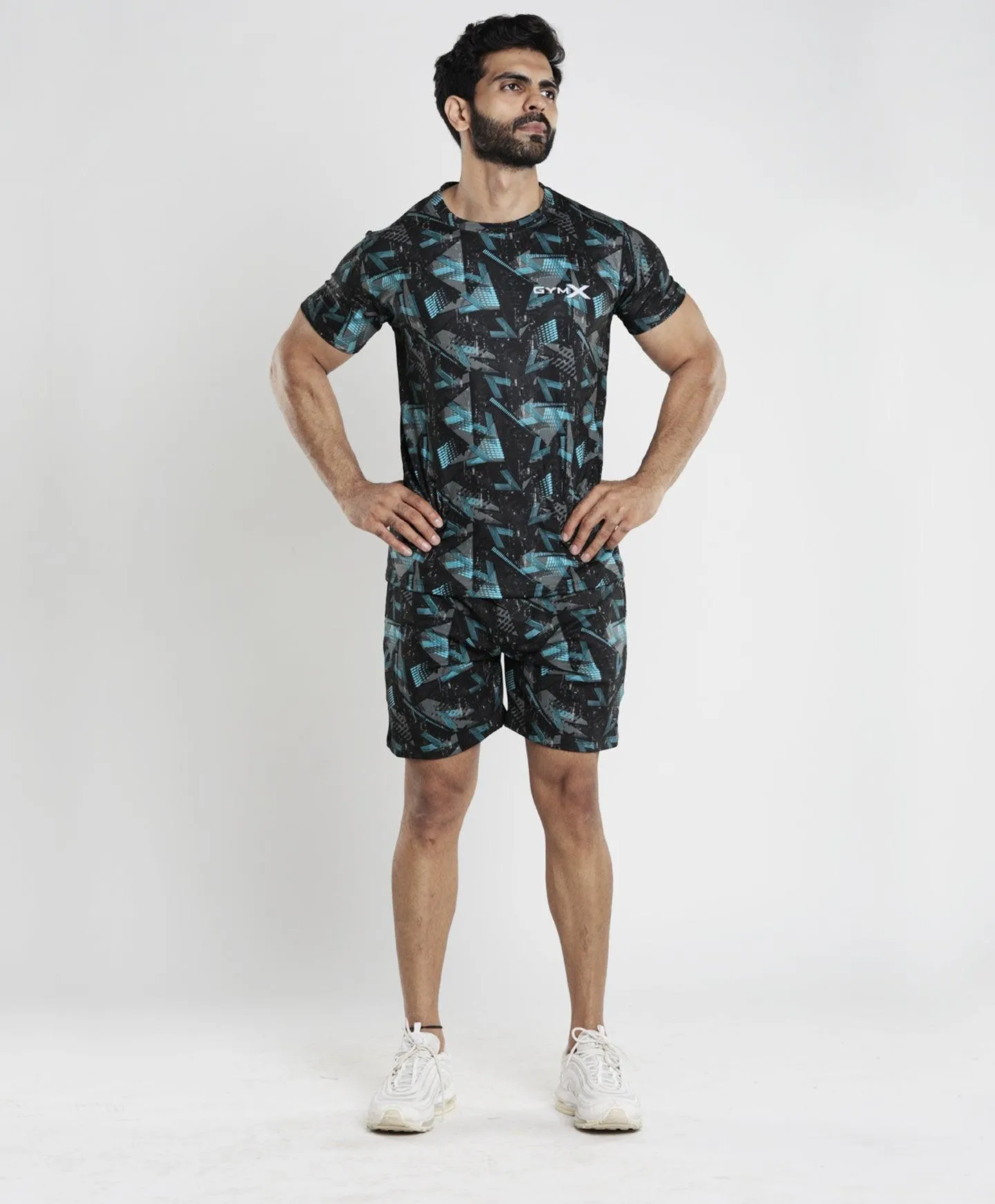 Bolt Blue Camo Tee (4 way stretch) - Sale