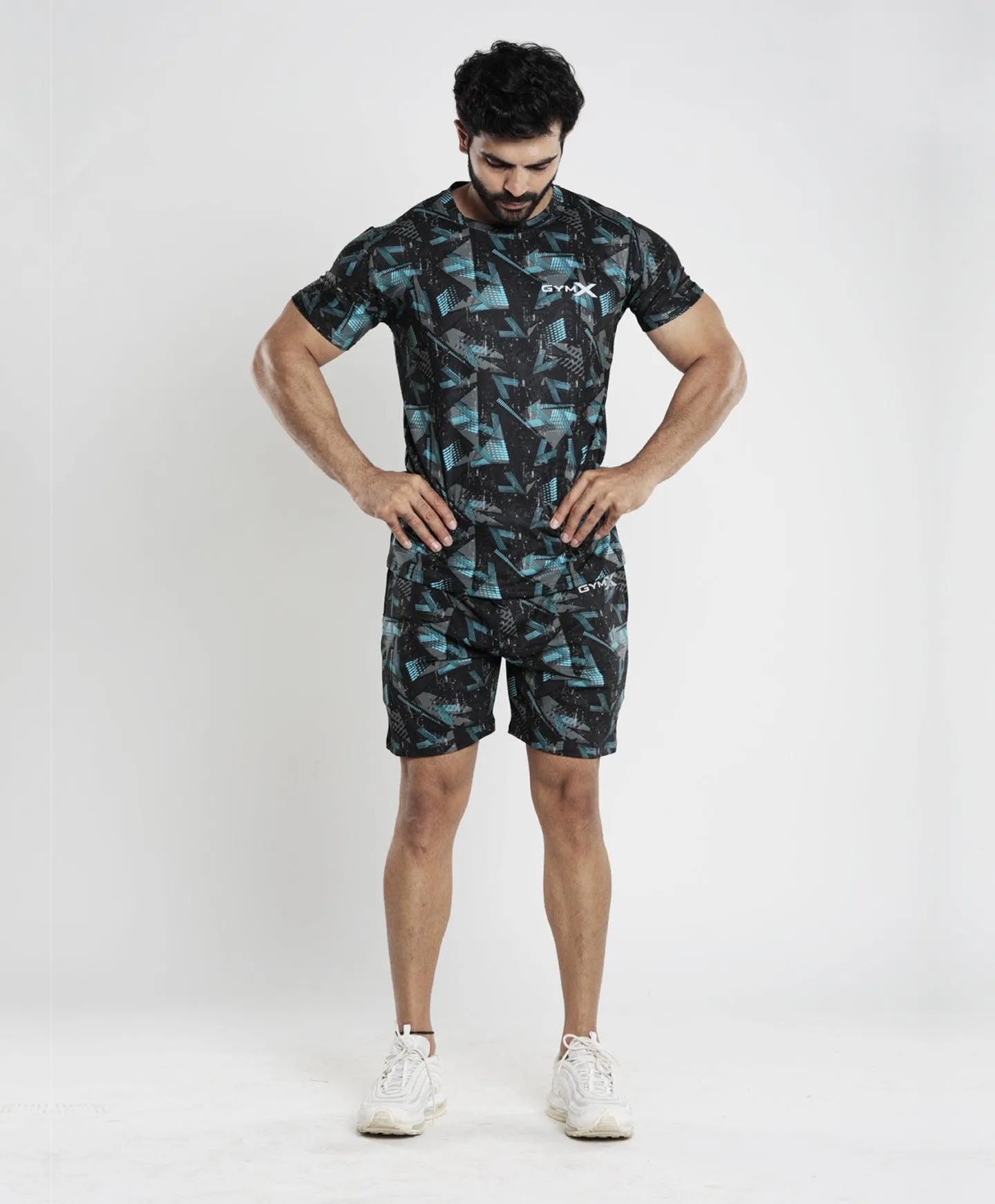 Bolt Blue Camo Tee (4 way stretch) - Sale