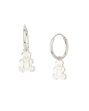 Carlton London 925 Sterling Silver Rhodium Plated Teddy Drop Earring For Women