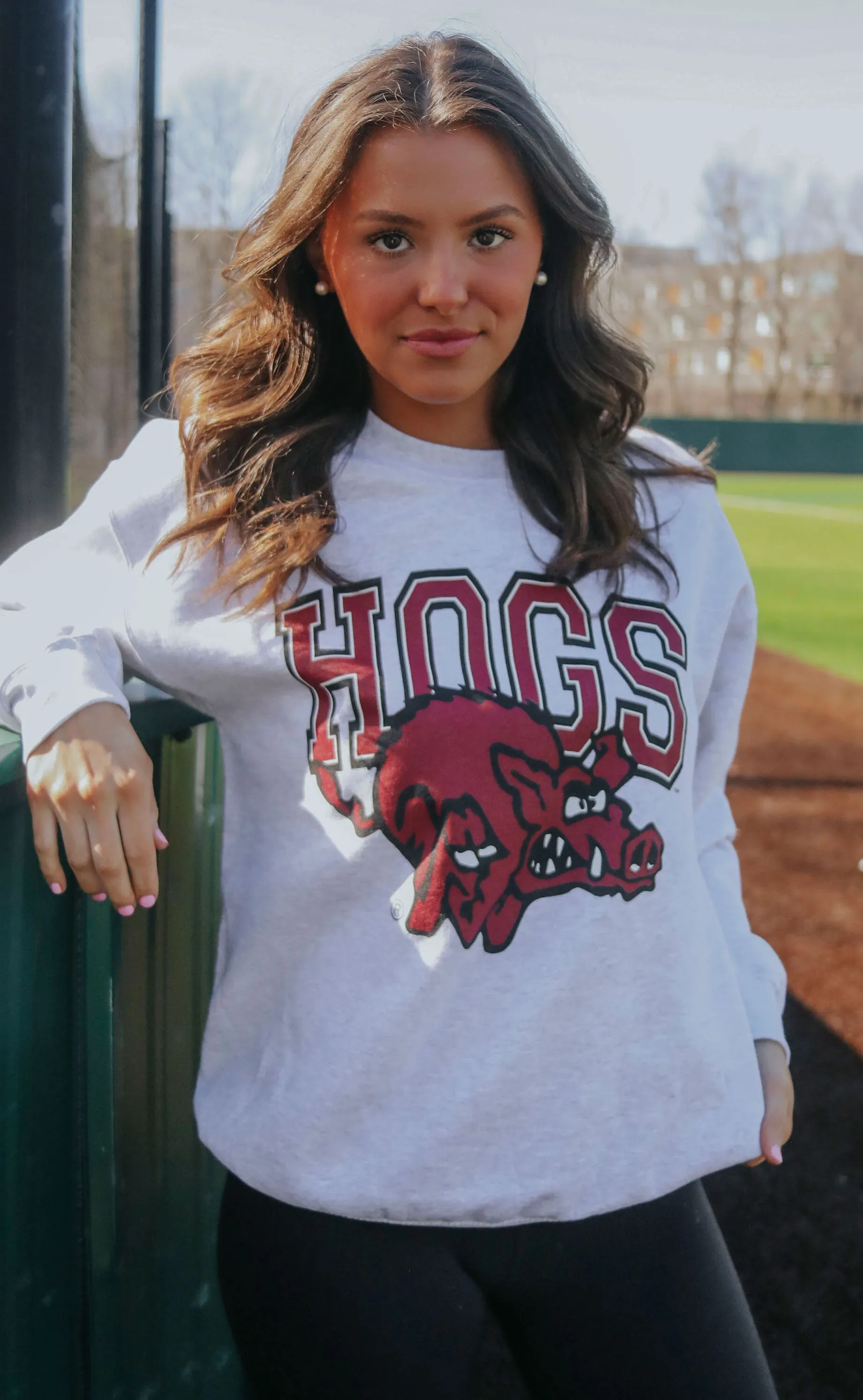 charlie southern: hogs vault sweatshirt - grey