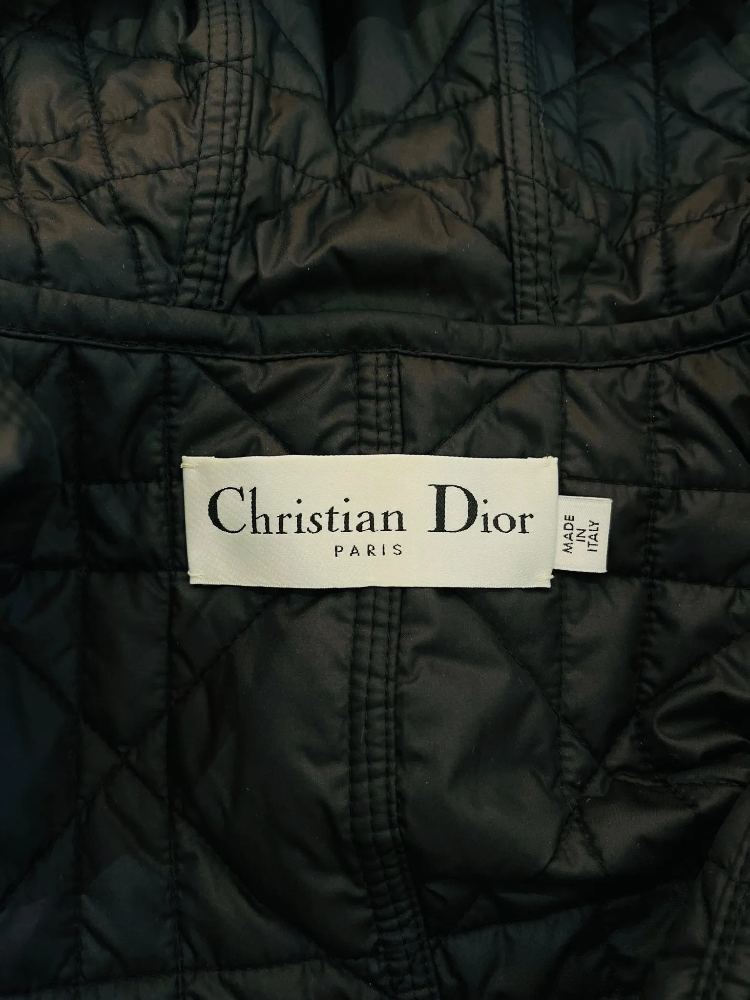 Christian Dior Silk & Wool Plaid Check Hooded Coat. Size 42FR