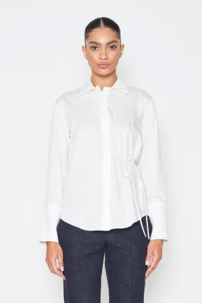 Cotton Side-Tie Blouse