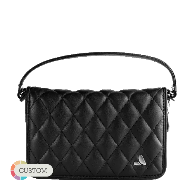 Customizable Lucy Clutch Matelassé - Premium Leather Smartphone Clutch