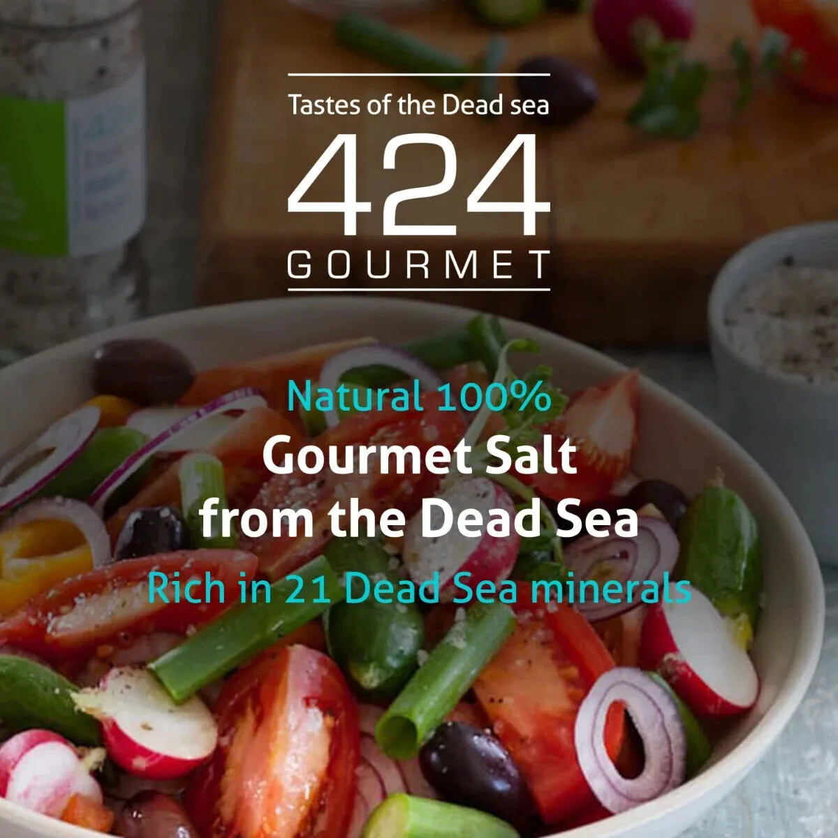 Diamond Gourmet Salt From The Dead Sea 3.87oz / 110 grams