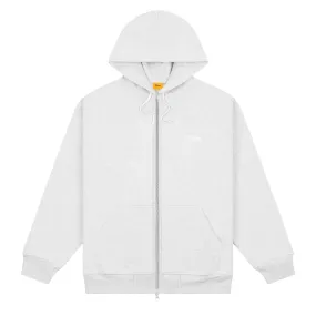 Dime Cursive Small Logo Zip Hoodie - Ash