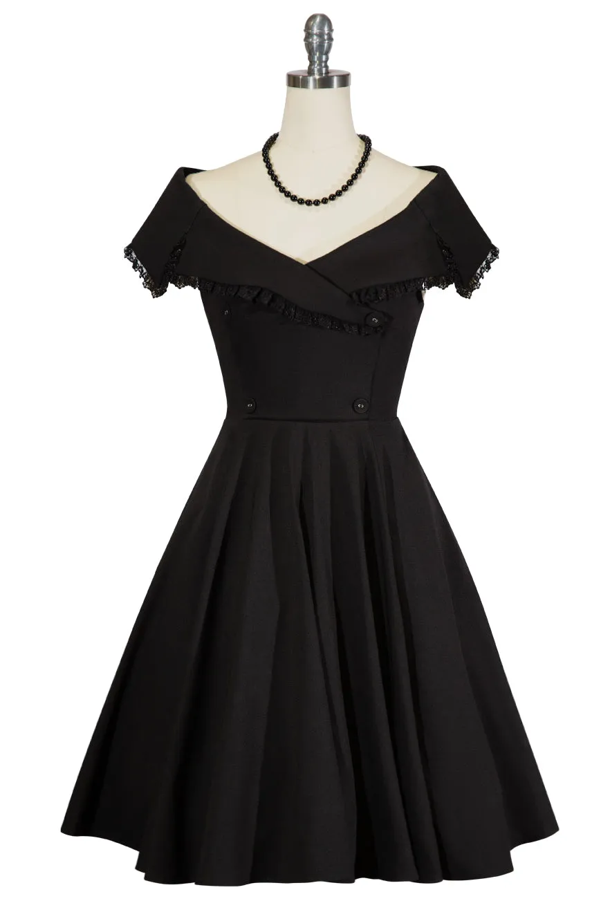 Dorchester Suite 17 Collar Dress (Black)