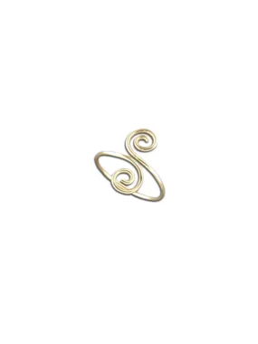 Double Spiral Ring