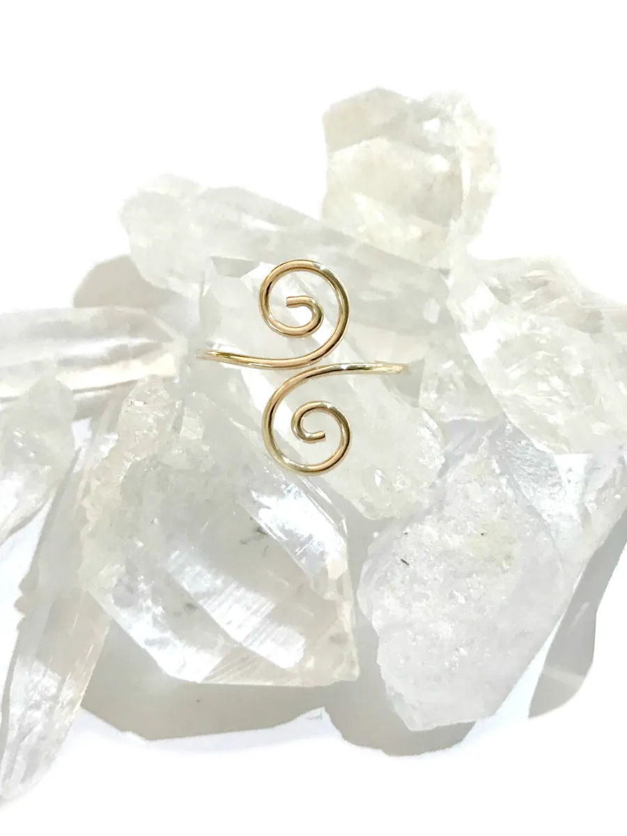 Double Spiral Ring