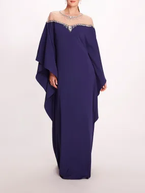 Embroidered Illusion Kaftan