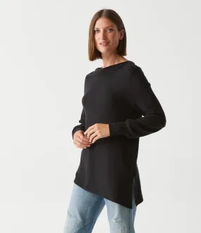 GIULIA ASYMMETRICAL TOP (BLACK) - MICHAEL STARS