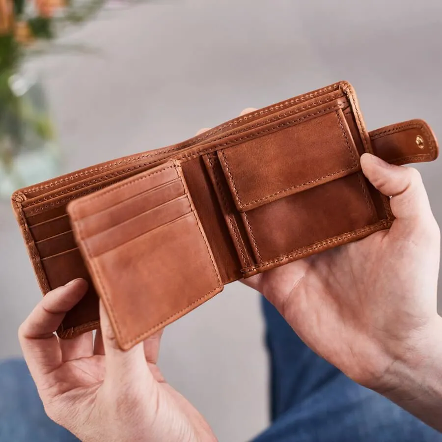 Groom Leather Tri Fold Wallet