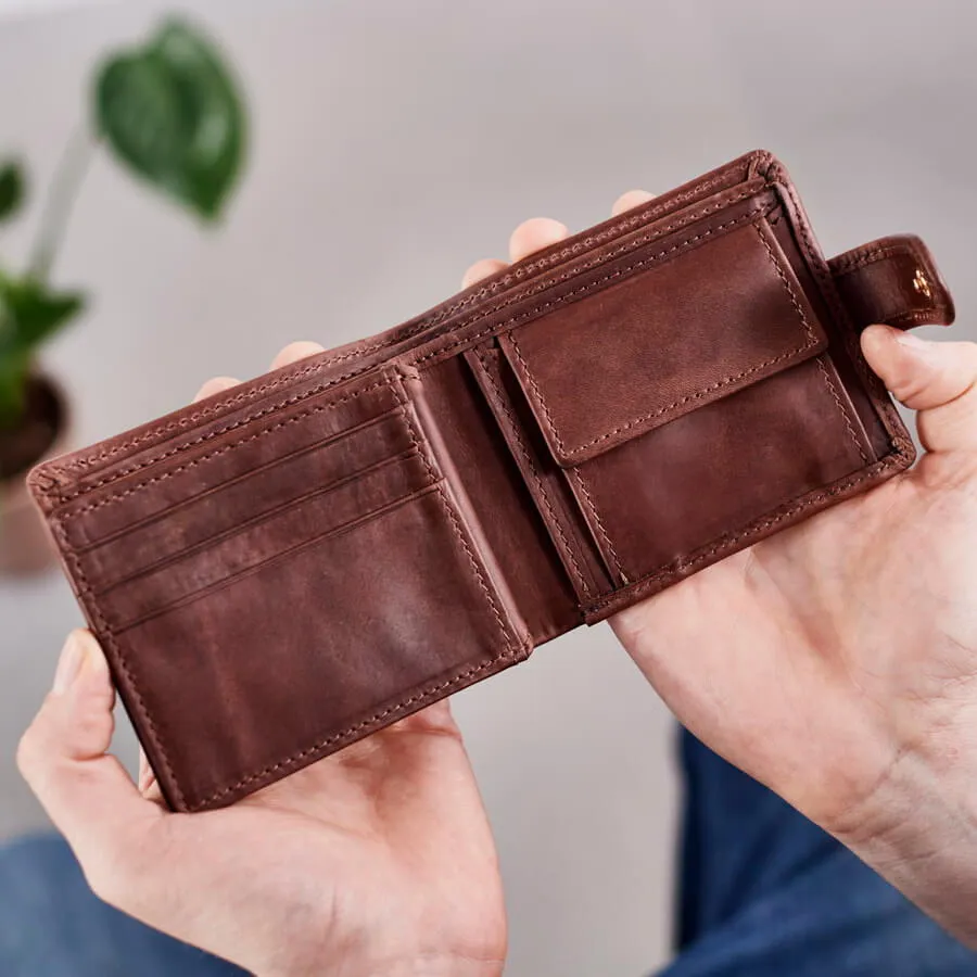 Groom Leather Tri Fold Wallet