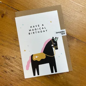 Have a Magical Birthday Horse Card