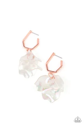 Jaw-Droppingly Jelly - Copper Hoop Earring