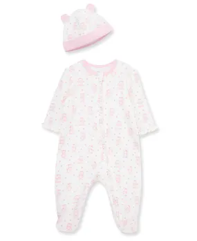 Joyful Bear 2-Way-Zip Footie & Hat