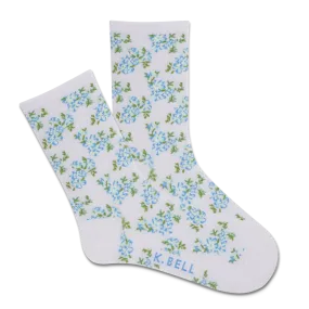 K.Bell Women's Cottage Floral Crew Sock