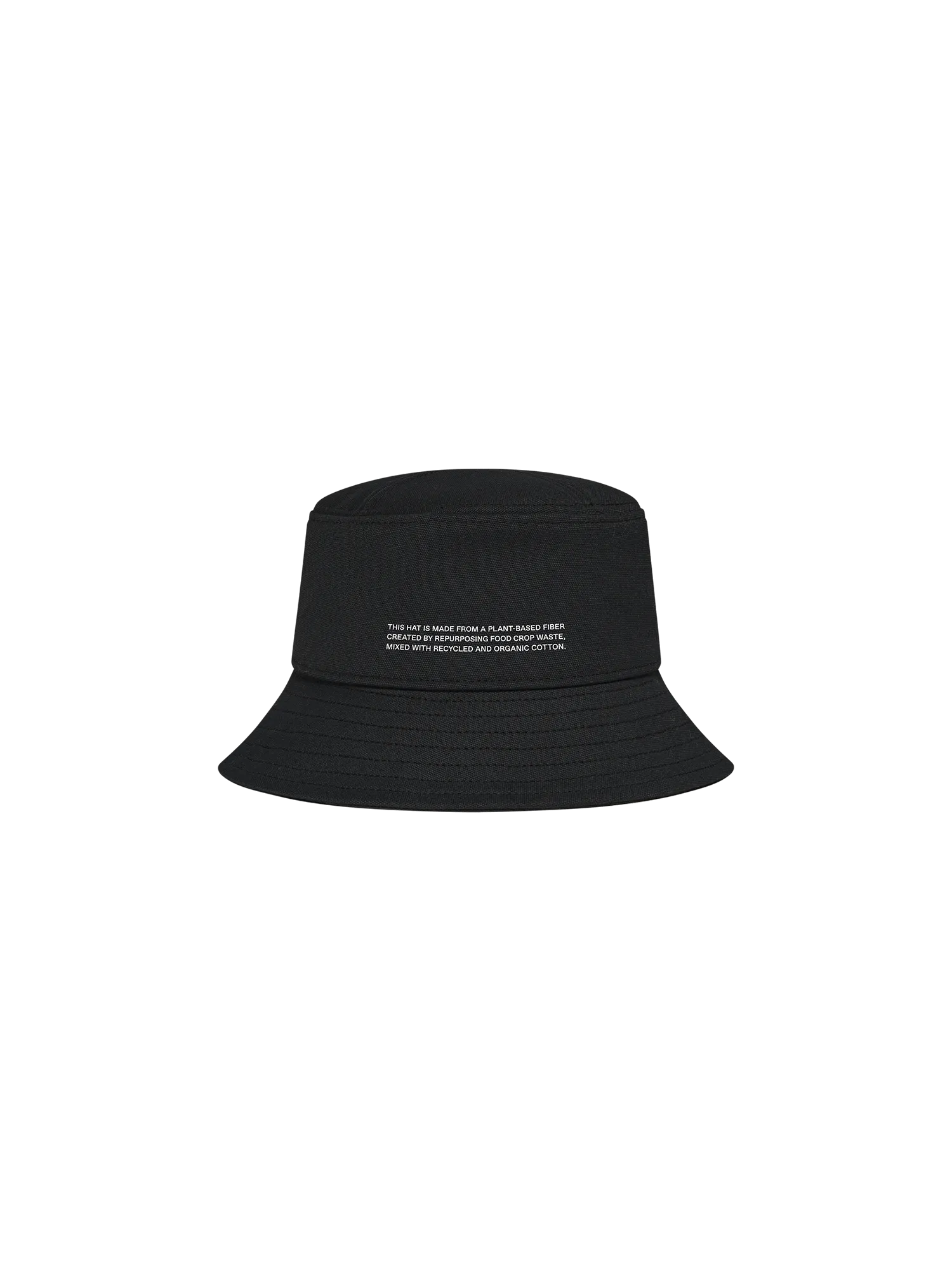 Kids Oilseed Hemp Canvas Bucket Hat—black