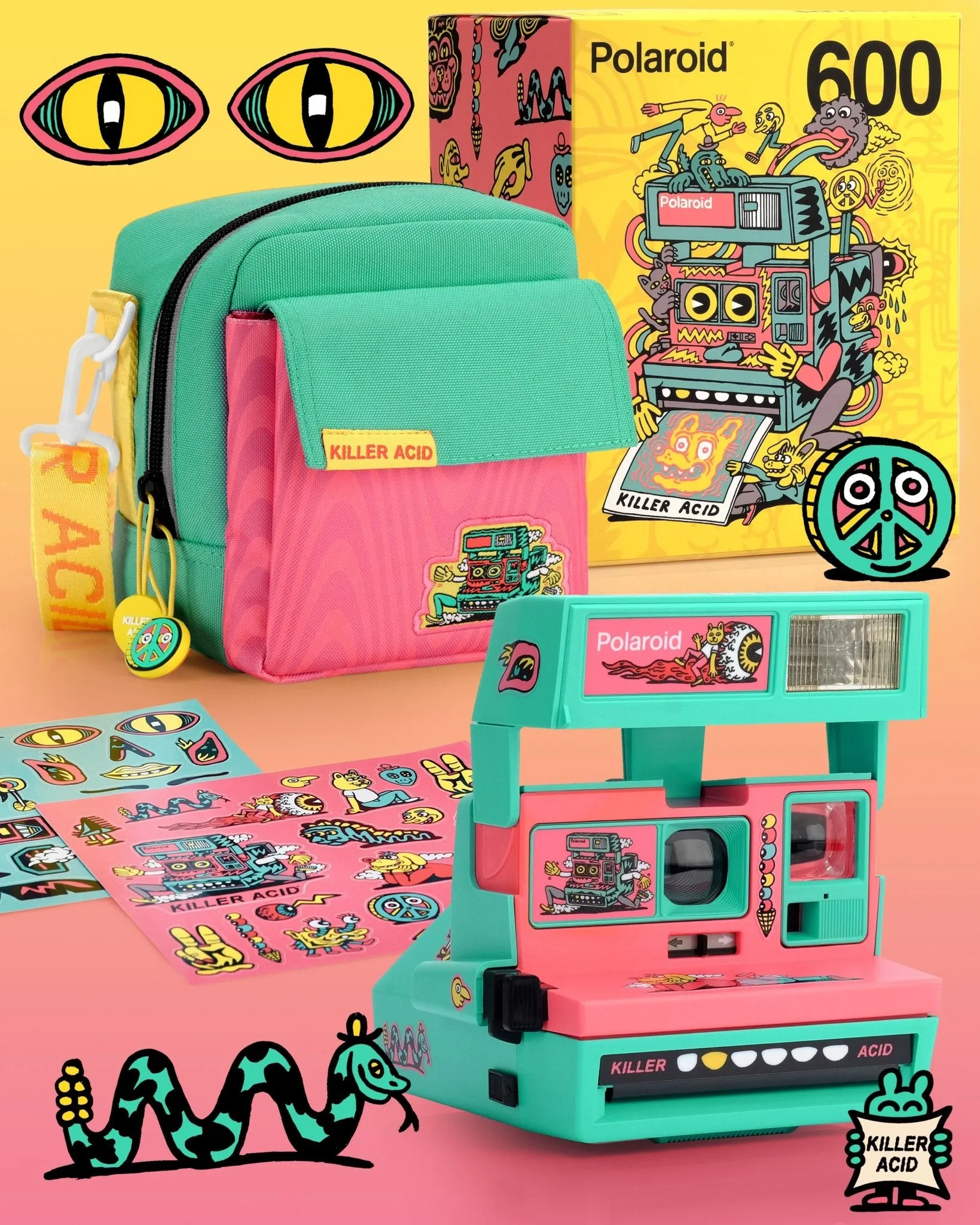 Killer Acid Polaroid Camera Bundle