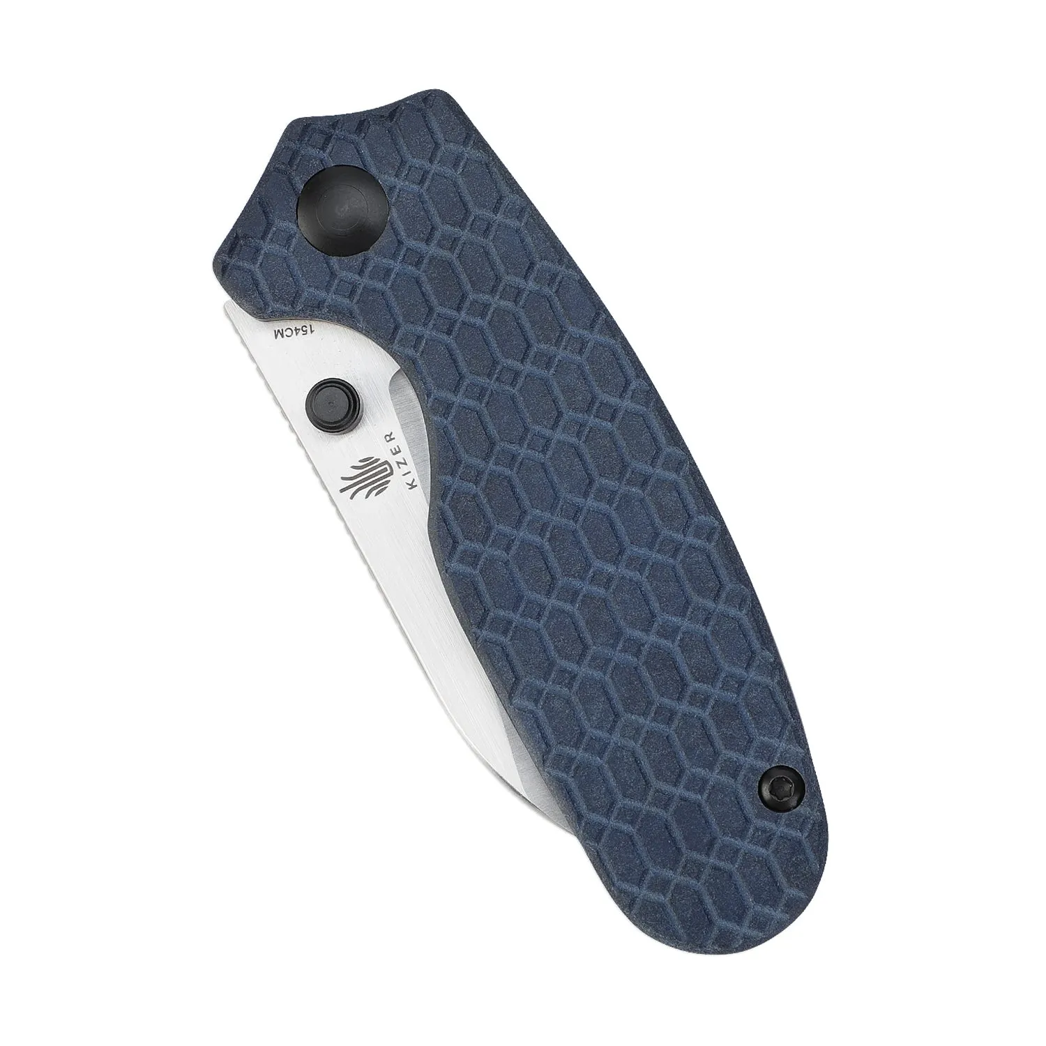 Kizer Azo Towser S Liner Lock Knife Blue Richlite V3593SC1 (2.85” Satin)