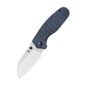 Kizer Azo Towser S Liner Lock Knife Blue Richlite V3593SC1 (2.85” Satin)