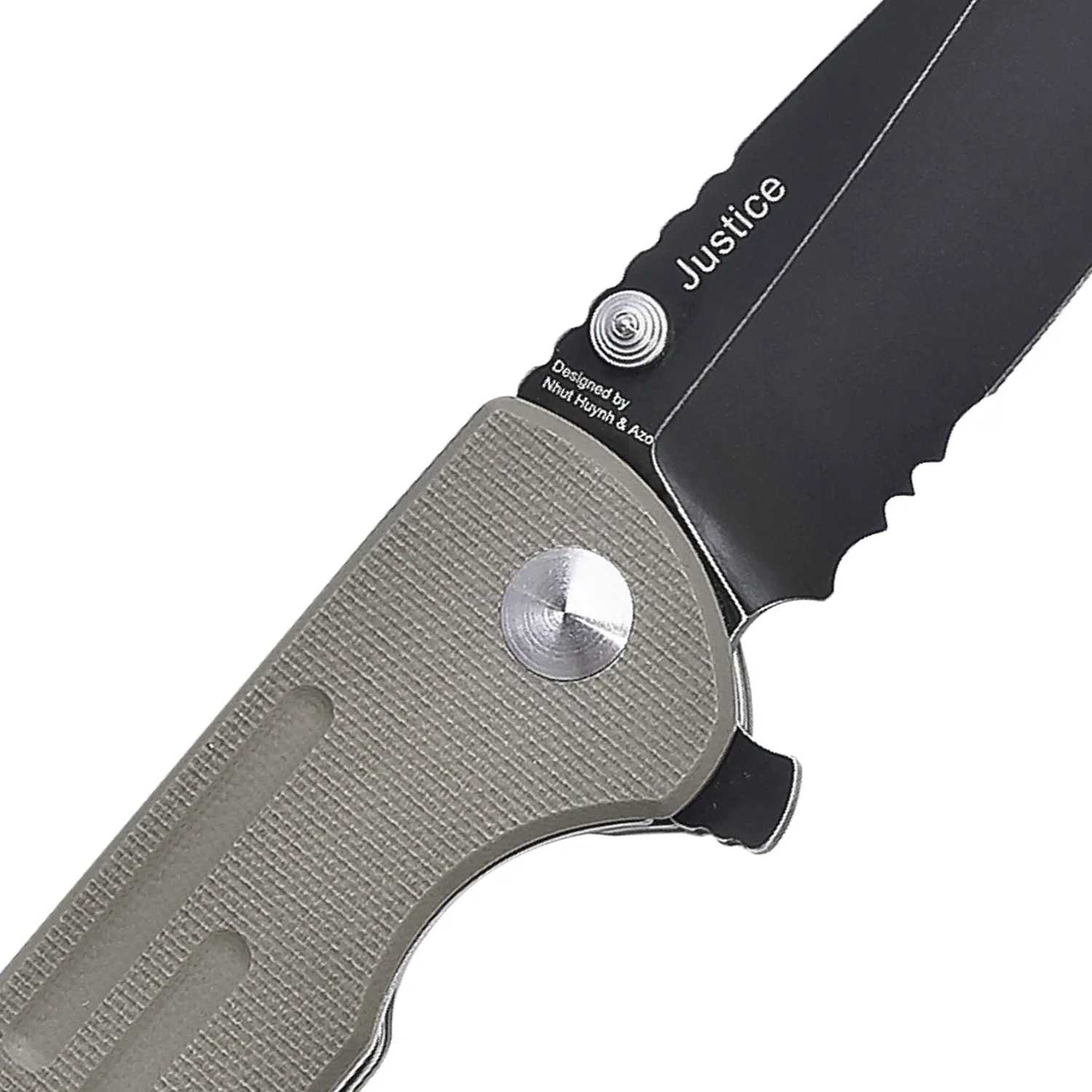 Kizer Justice Demin Desert G10 V4543N2 (3.8 Black stonewash)