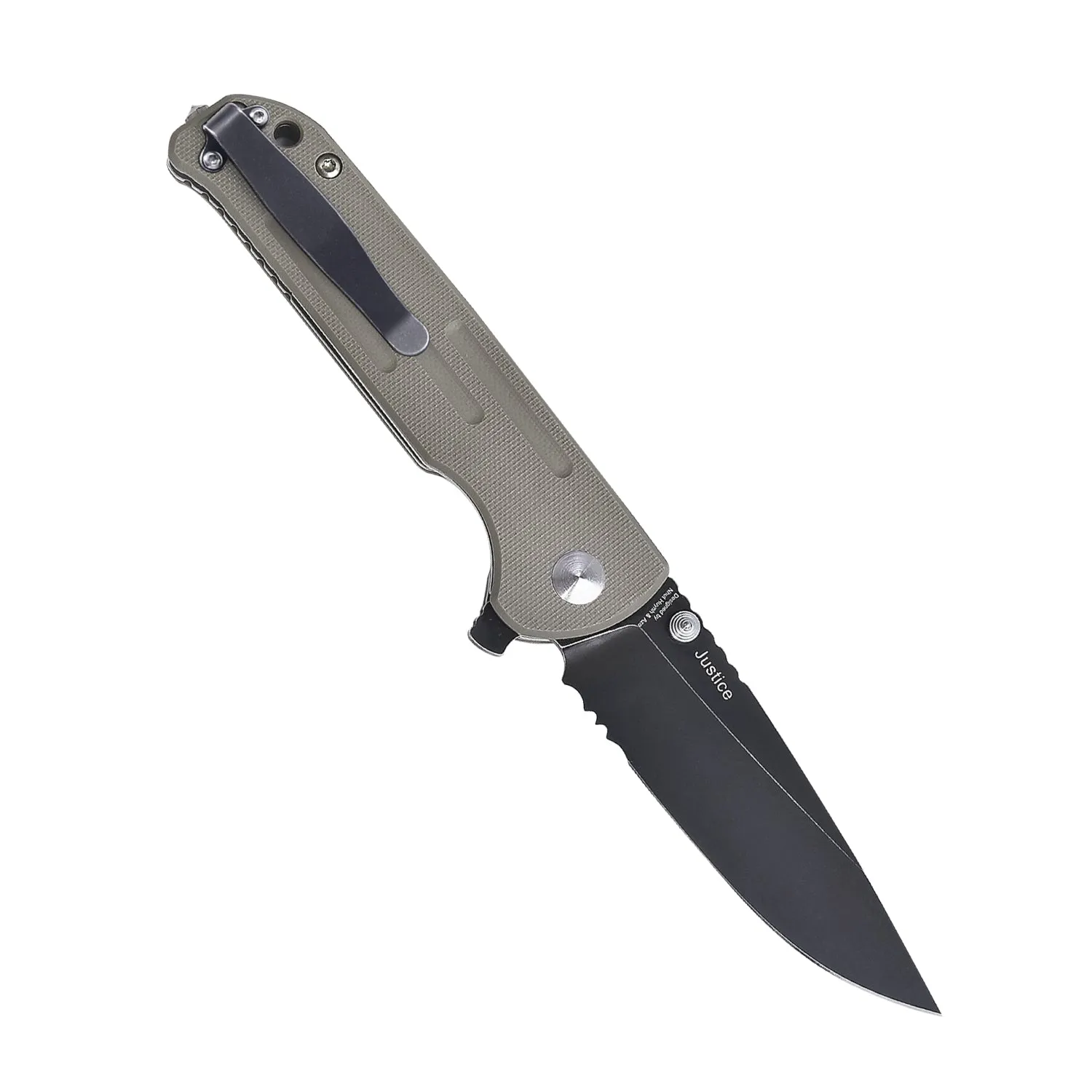 Kizer Justice Demin Desert G10 V4543N2 (3.8 Black stonewash)