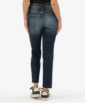 KUT Rachael High Rise Fab Ab Mom Jeans in Management Wash is